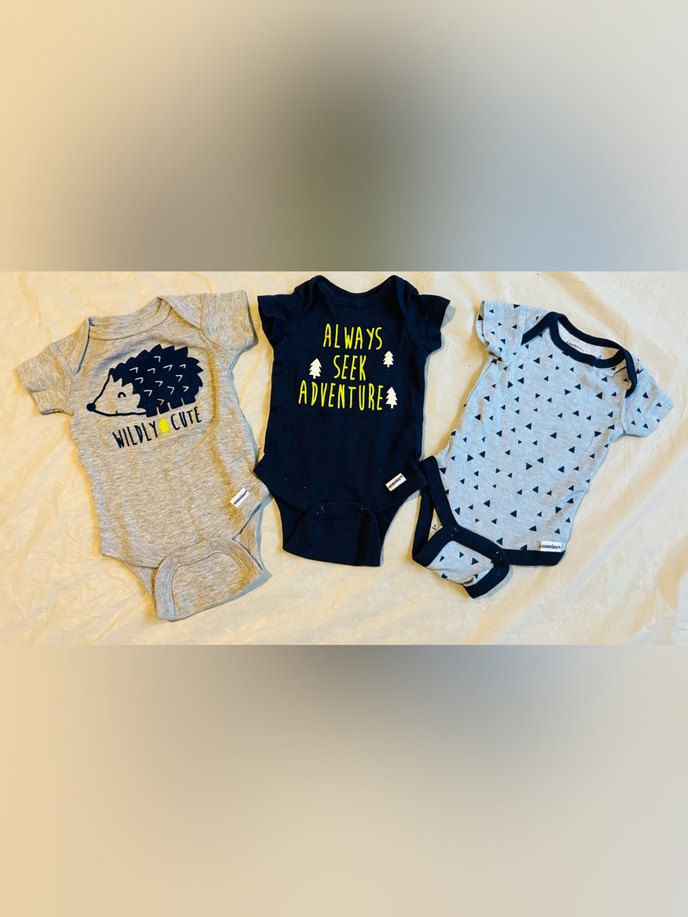 3 Baby One-Piece Bodysuit Set